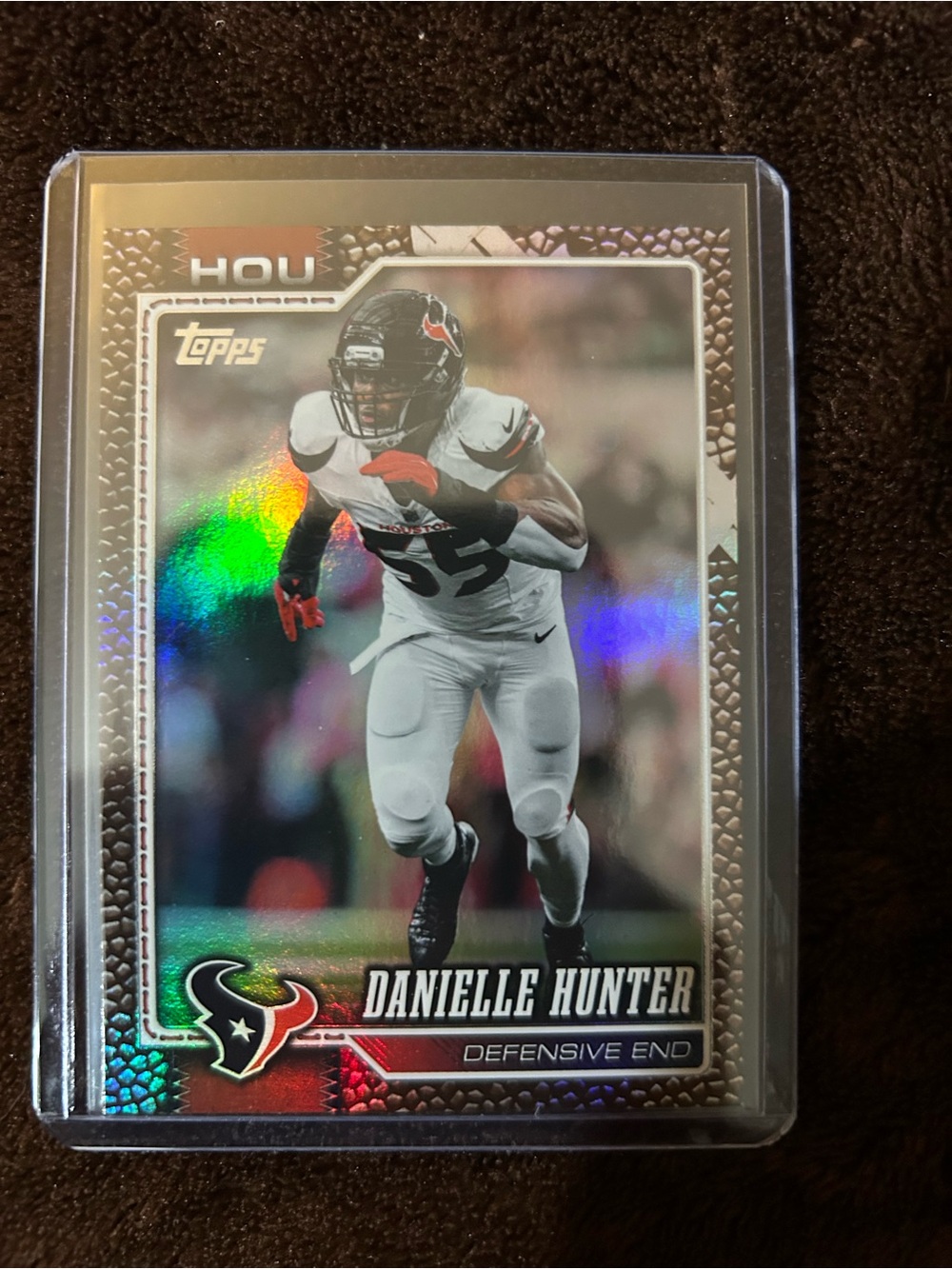 Topps Houston Texans Danielle Hunter Card - White, Black, Red